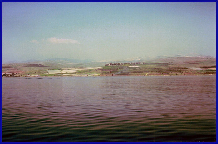 The Mount of Beatitudes Church on top of the hill near the shore of Capernaum